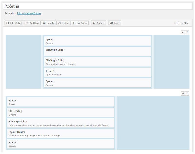 SiteOrigin - Page Builder