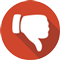 thumb down