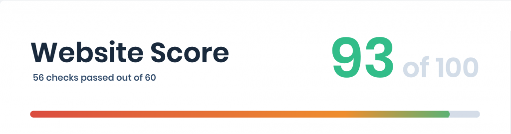 website score